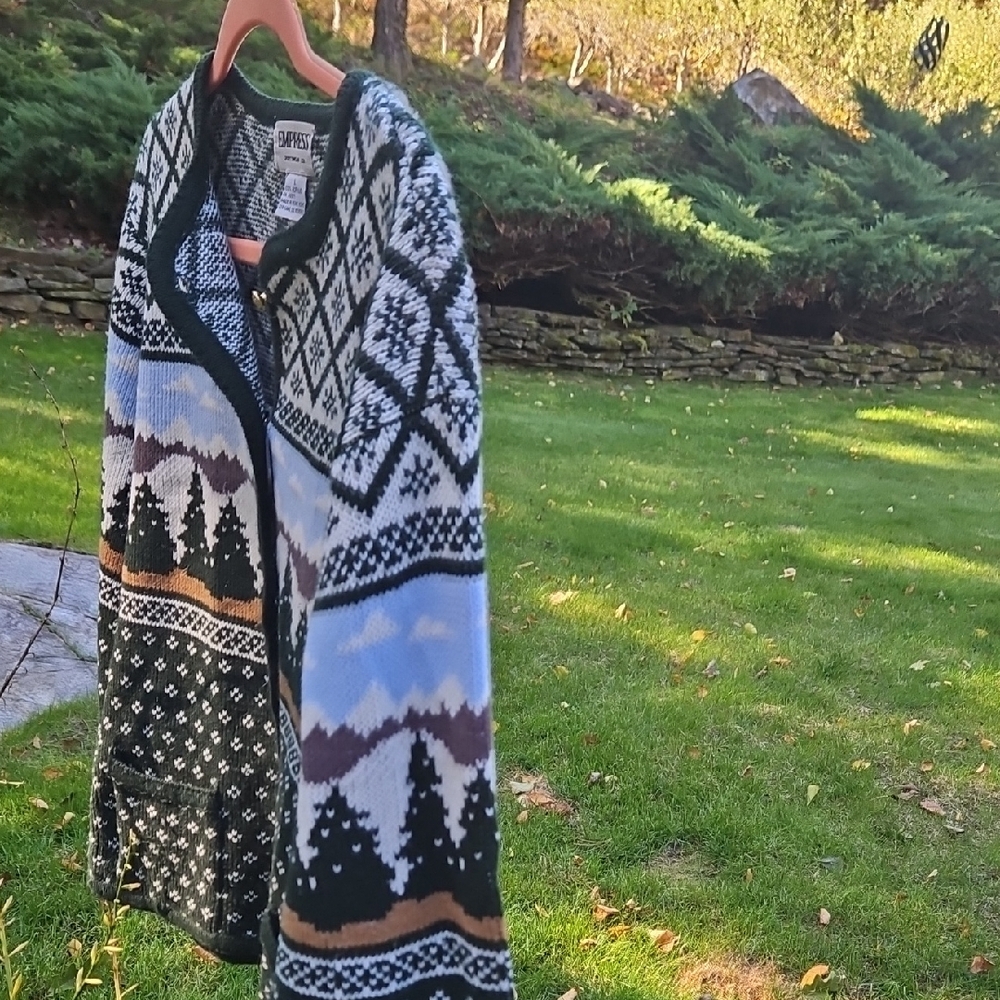 Vintage, Empress Forest Pattern Cardigan. Perfect… - image 5